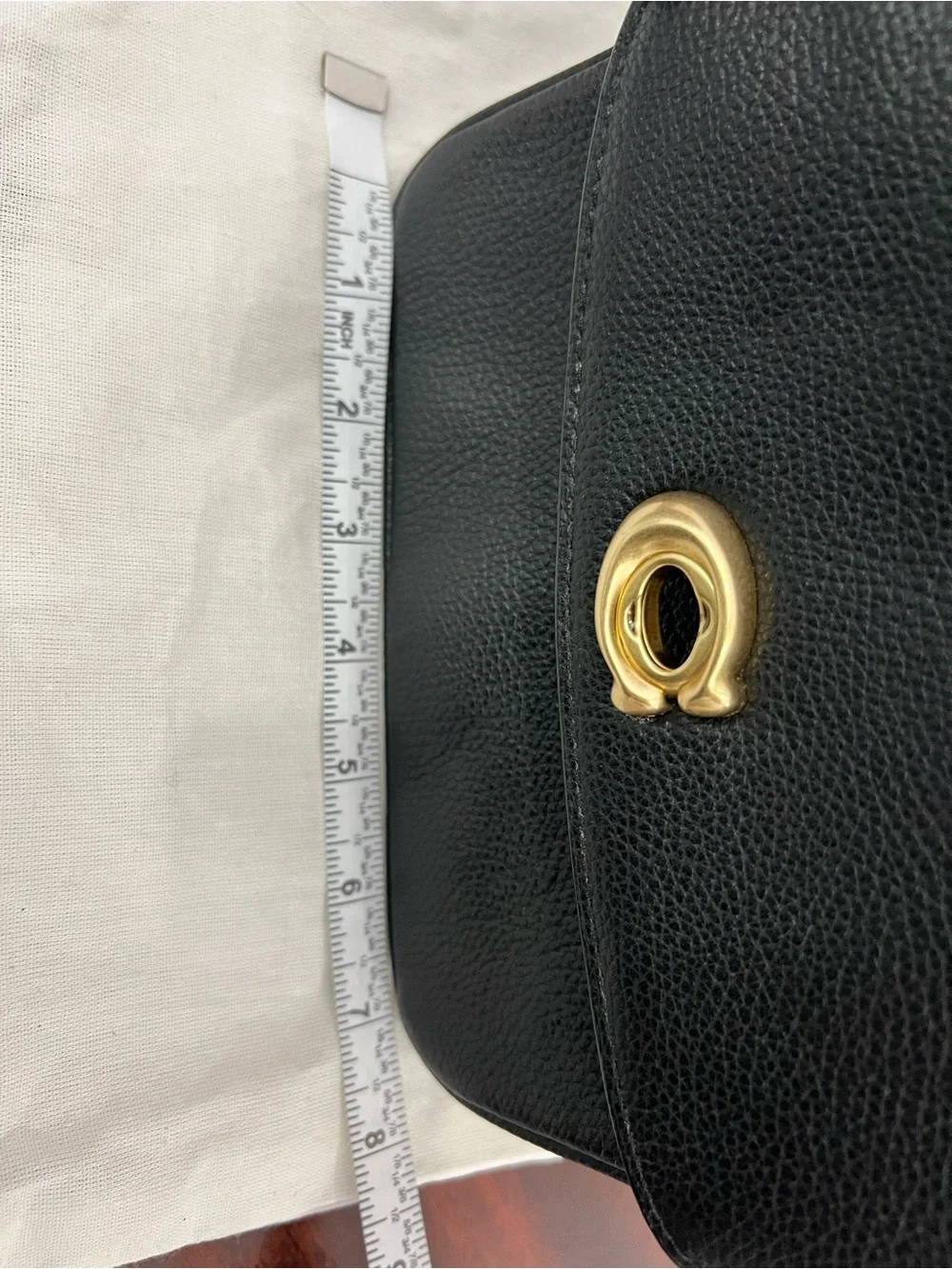 Coach Black Pebbled Leather Top-Handle Satchel with Gold Hardware